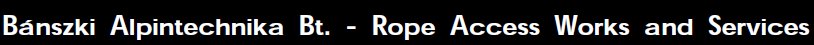 Banszki Alpintechnika Bt. - Rope Access Works and Services 